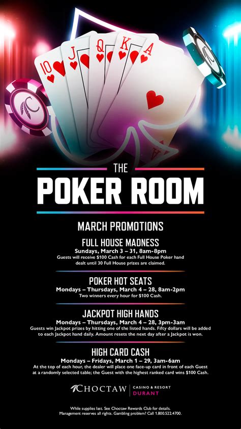 choctaw casino poker tournament schedule.